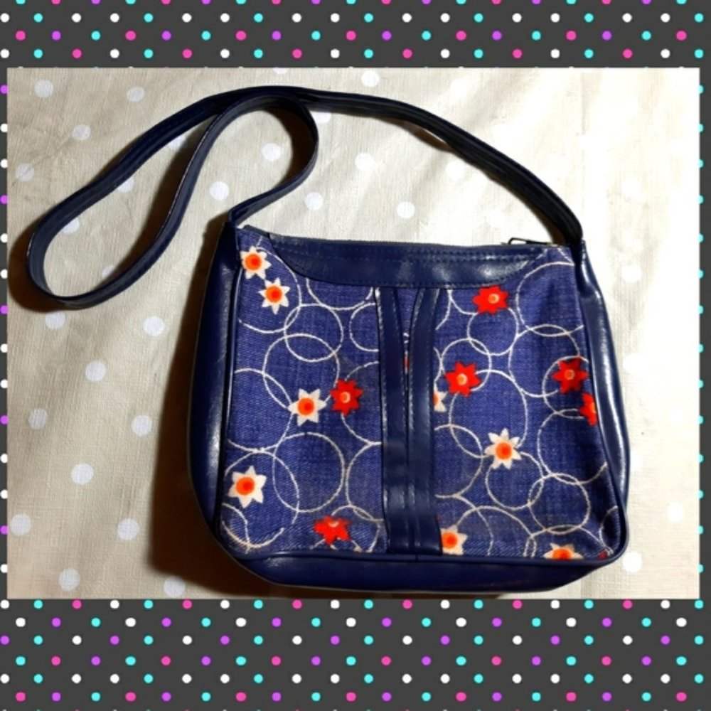 Flowery crossbody purse - vintage